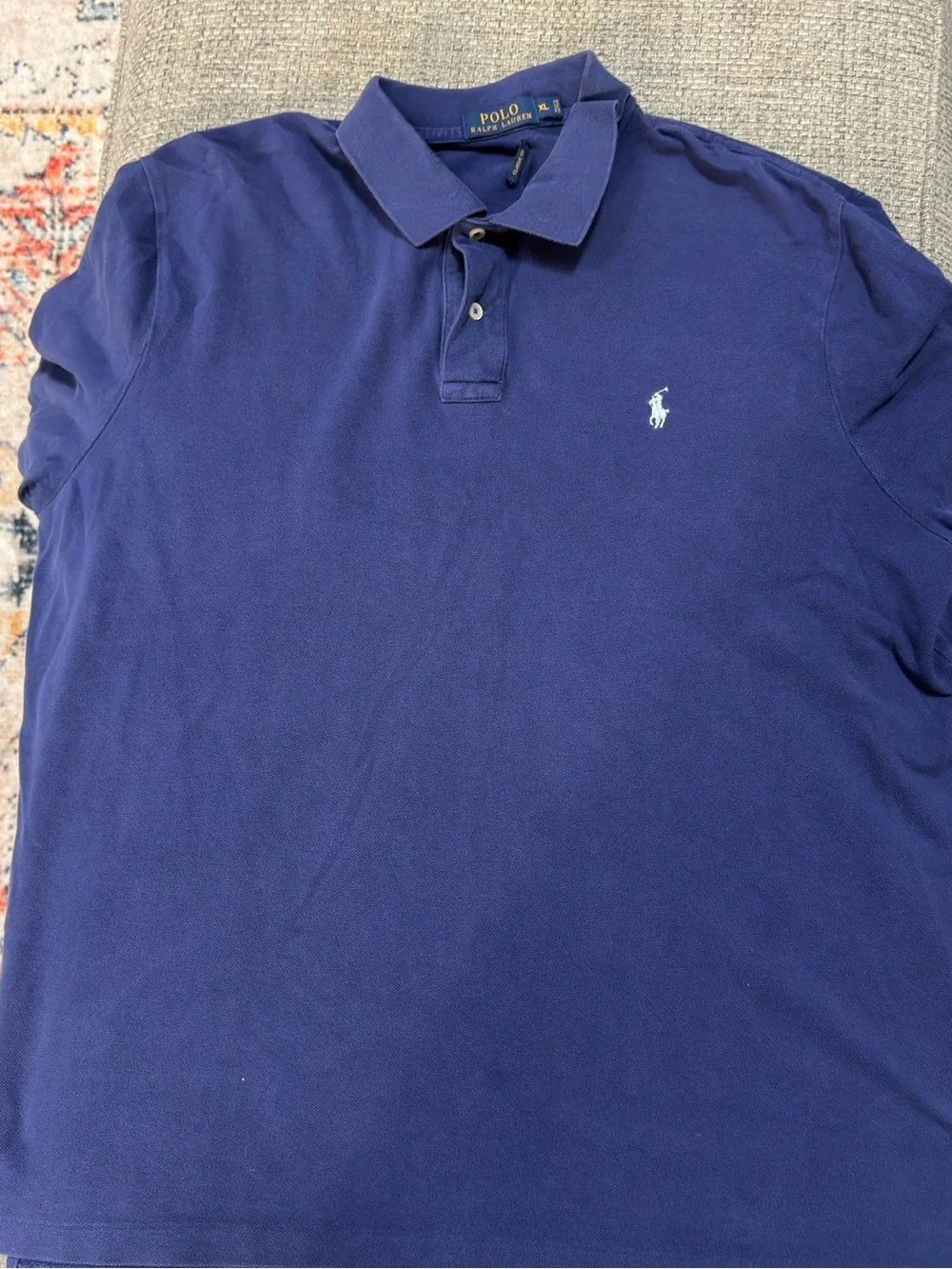 Ralph Lauren Polo Shirt in Navy with White Pony Logo